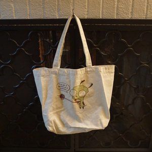 Invader Zim Gir Two Strap Canvas Shoulder Book Bag